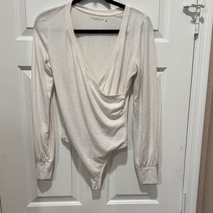 Abercrombie and Fitch  Soft and Cozy Faux Wrap Long Sleeve t Suit